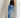 Super High Rise Straight W/Contrast and Hem Detail