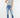 High Rise Fray Hem Ankle Skinny Jeans