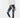 High Rise Button Down Cuffed Ankle Skinny Jeans