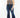 Plus Petite Dark Wash Mid Rise Flare Jeans