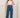 High Rise Crossed Waist Cargo Wide Jeans