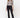 Mid Rise Step Hem with Slit Straight Jeans