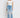 High Rise Frayed Hem Crop Straight Jeans