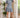 Floral Print Ruffle Skirts in Blue